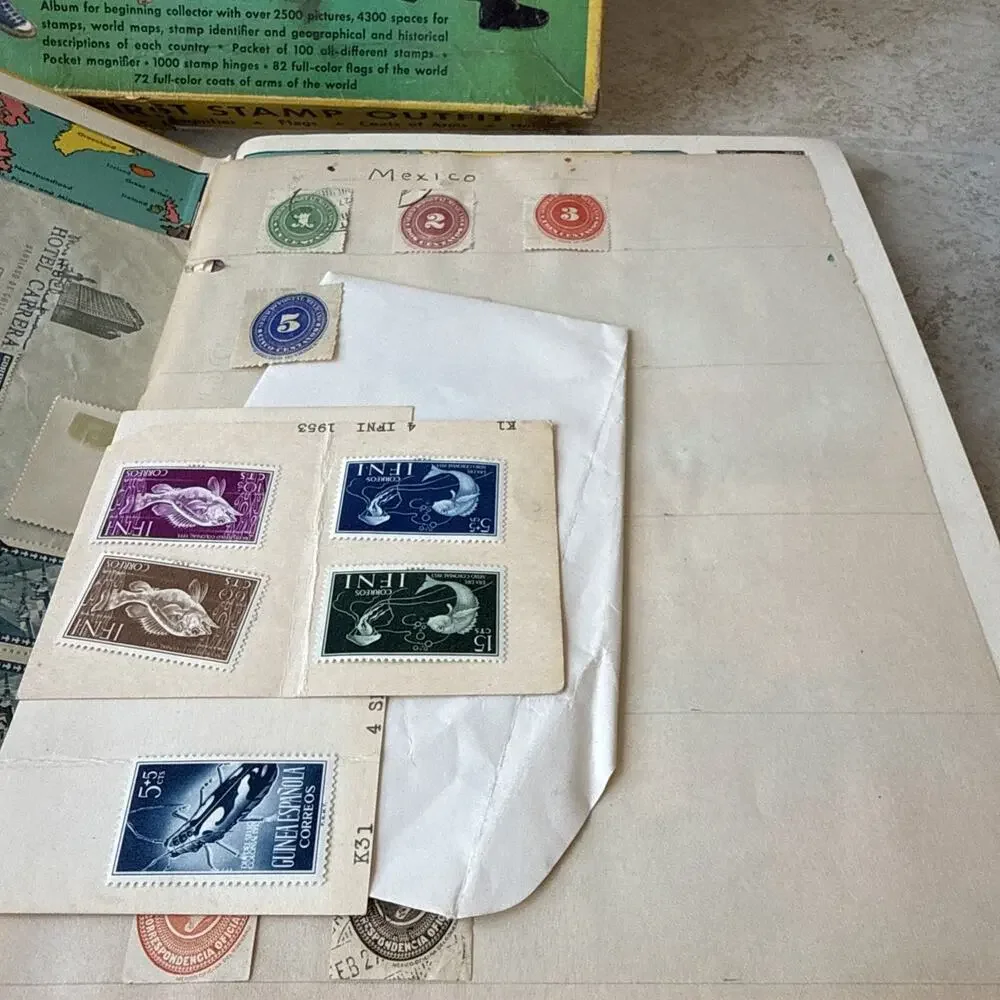 My First Stamp Outfit Box Set W/ Lots Of Stamps